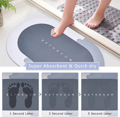 Water Soak Bathroom Mat (Pack Of 6)