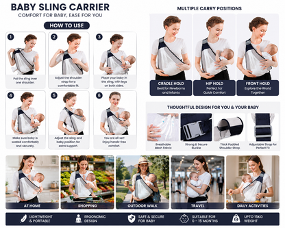 Carry your Baby Comfortably and Safe Anywhere