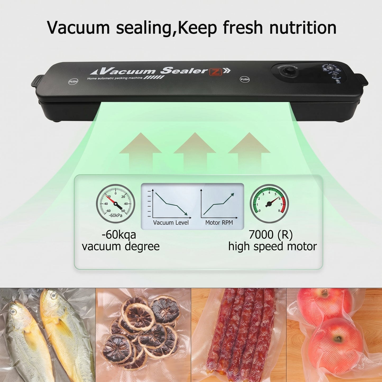 Portable FreshLock Food Vacuum Sealer