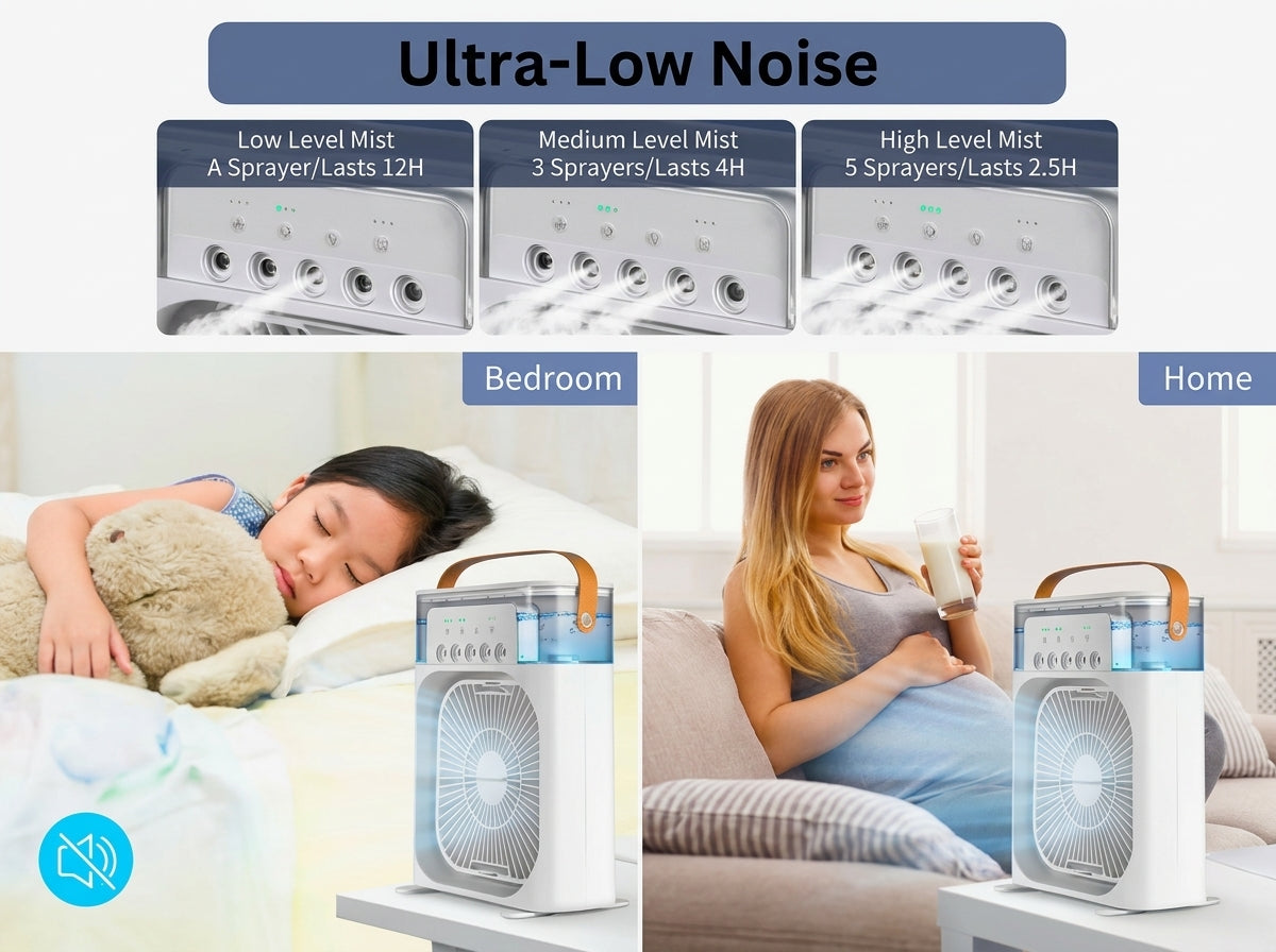 Portable Mini Air Cooler – Personal AC Anywhere, Anytime!