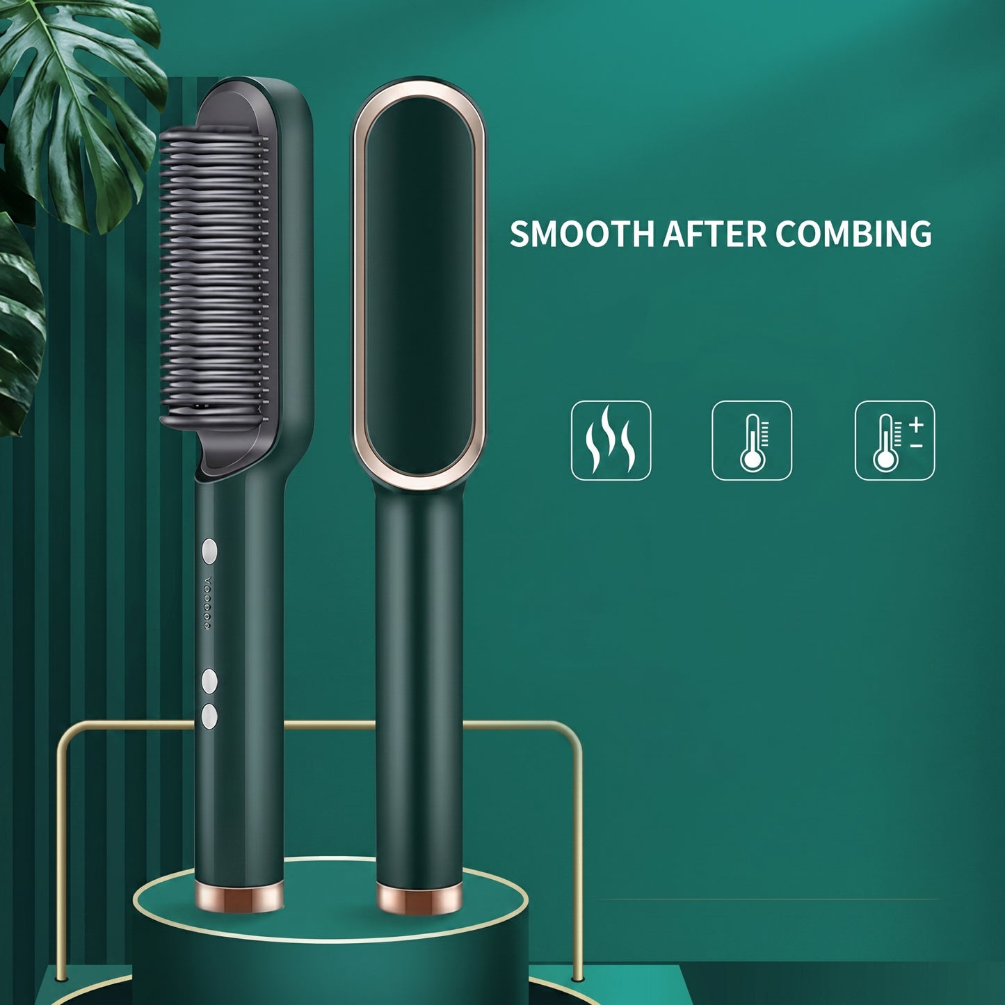 FrizzFree Hair Straightener Brush 3 in 1