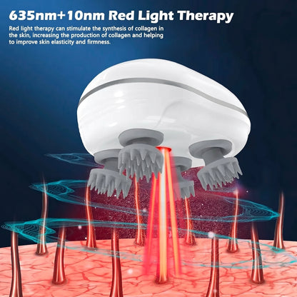 Portable Electric Scalp Massager – USB Rechargeable Deep Relaxation Massage Brush