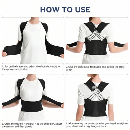 Adjustable Back Posture Corrector/ Slouching Relieve Pain Belt Women & Men