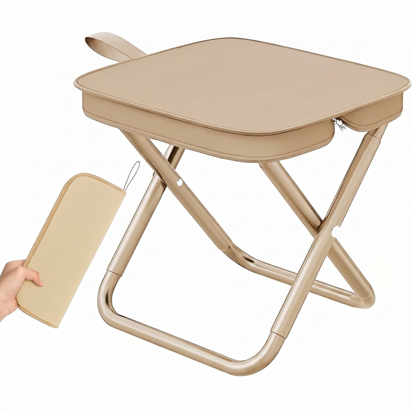 Outdoor Zipper Handbag Folding Stool