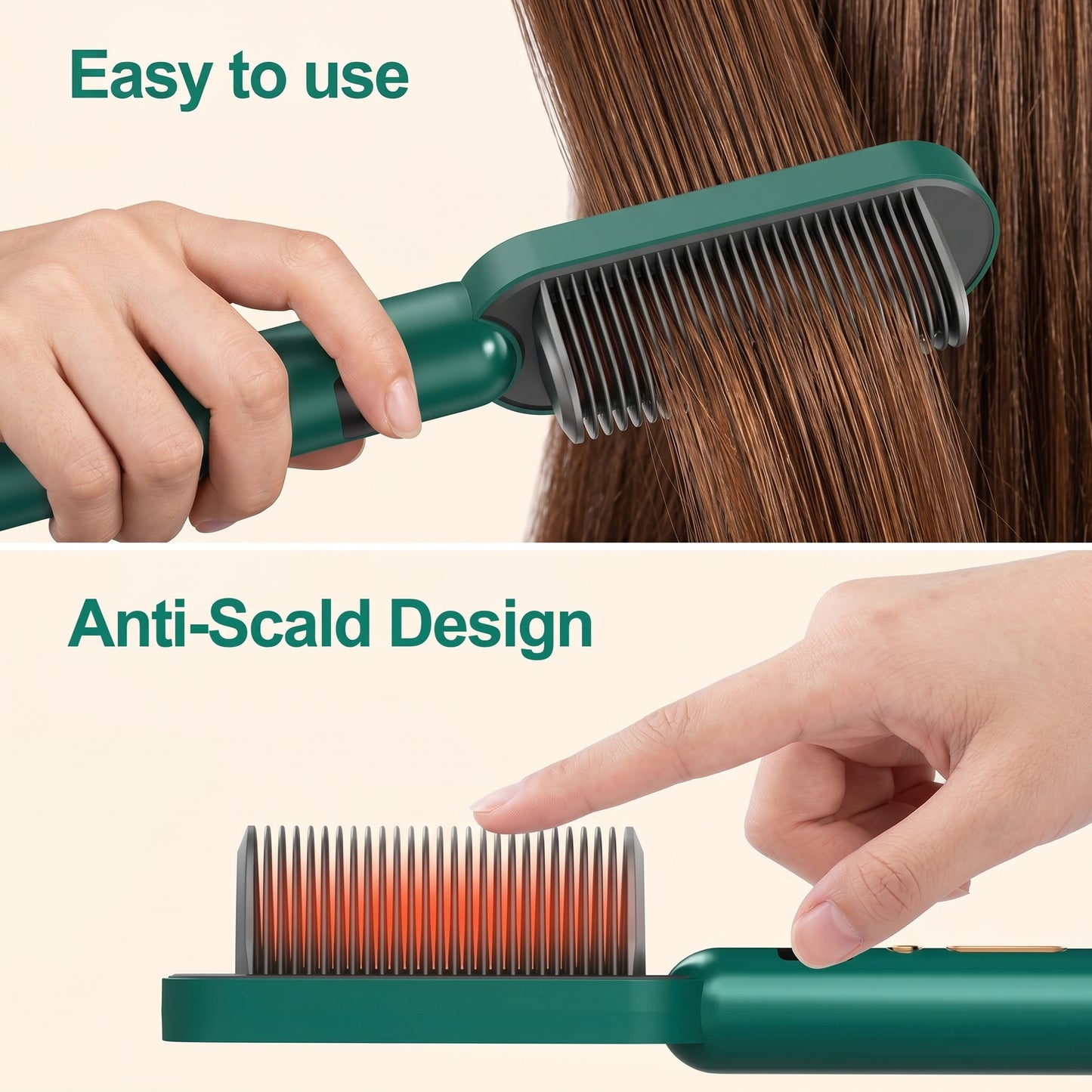 FrizzFree Hair Straightener Brush 3 in 1