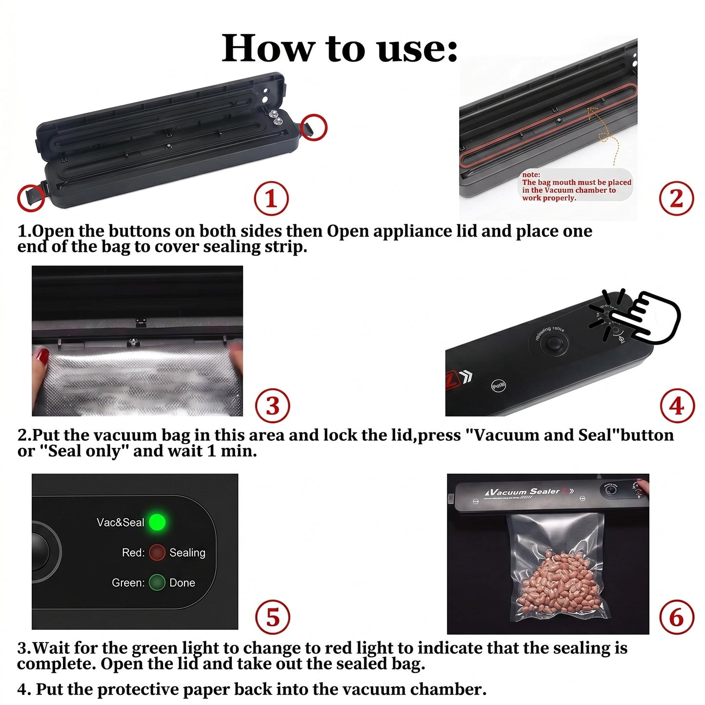 Portable FreshLock Food Vacuum Sealer