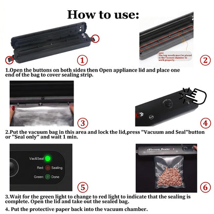 Portable FreshLock Food Vacuum Sealer