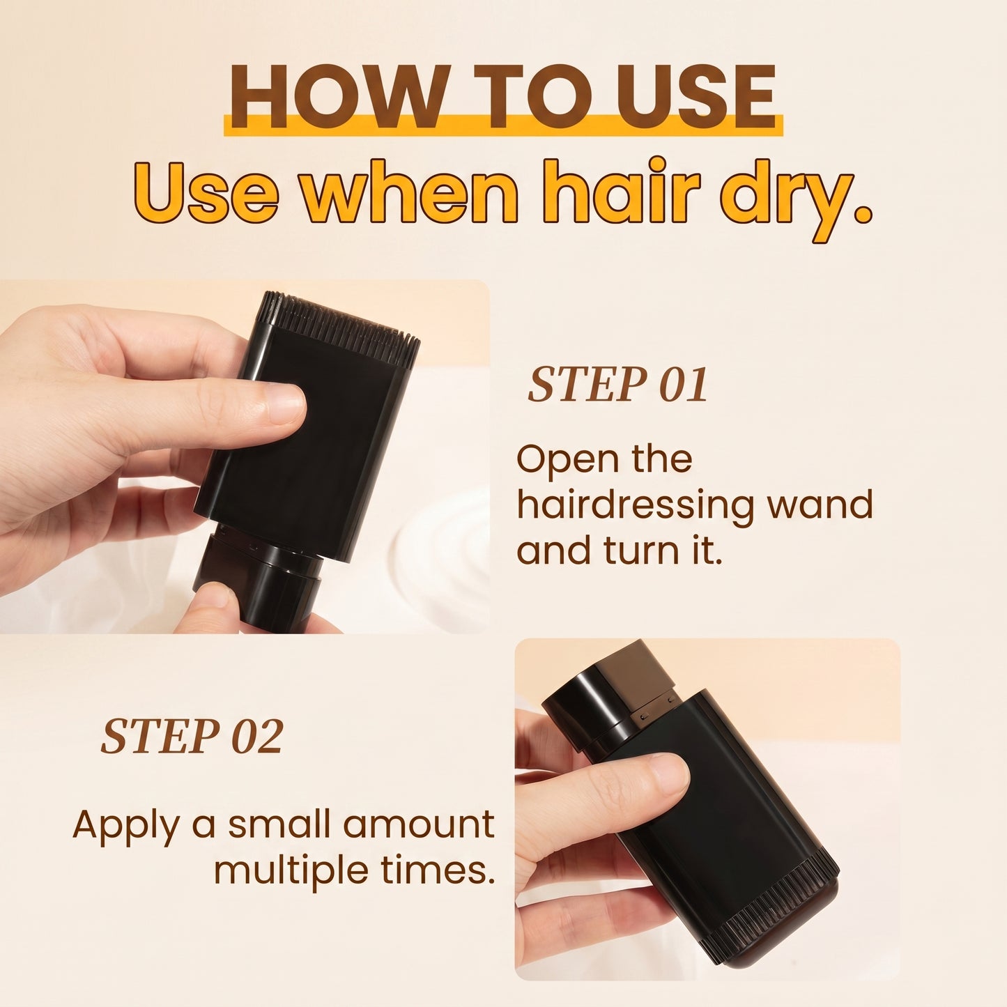 Hair Color Dye Stick Comb 2 in 1