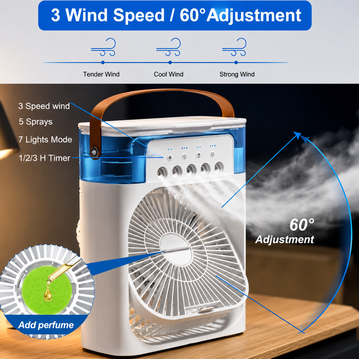 Portable Mini Air Cooler – Personal AC Anywhere, Anytime!