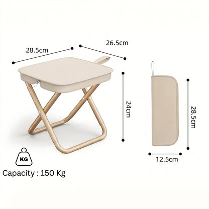 Outdoor Zipper Handbag Folding Stool