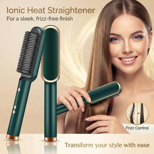 FrizzFree Hair Straightener Brush 3 in 1