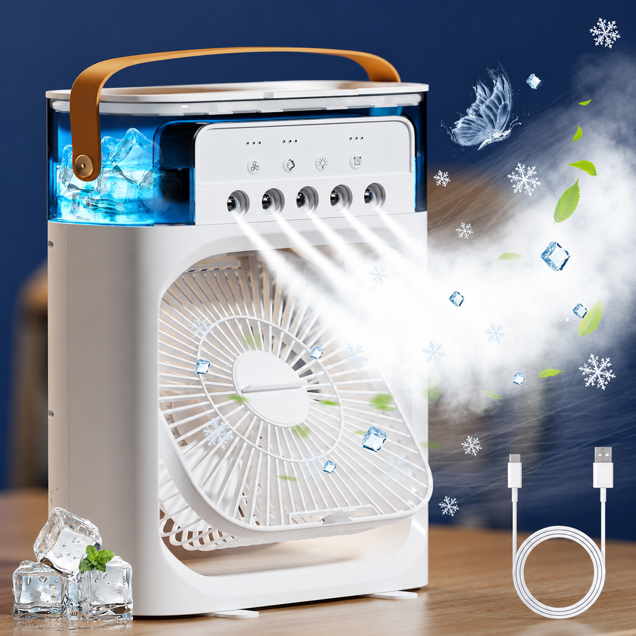 Portable Mini Air Cooler – Personal AC Anywhere, Anytime!