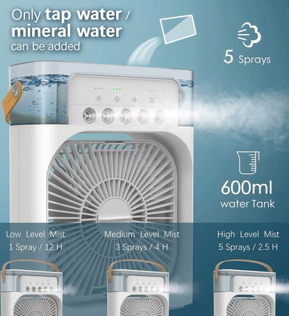 Portable Mini Air Cooler – Personal AC Anywhere, Anytime!