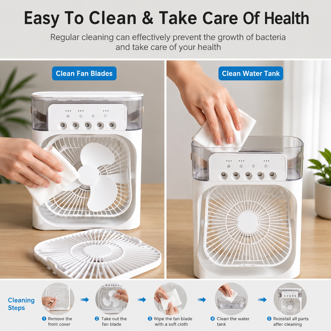 Portable Mini Air Cooler – Personal AC Anywhere, Anytime!