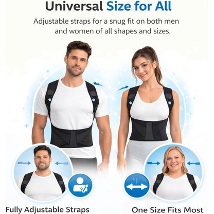 Adjustable Back Posture Corrector/ Slouching Relieve Pain Belt Women & Men