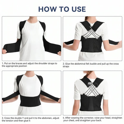 Adjustable Back Posture Corrector/ Slouching Relieve Pain Belt Women & Men